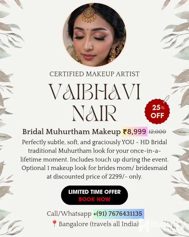 Vaibhavi Nair  Bridal Makeup Artist