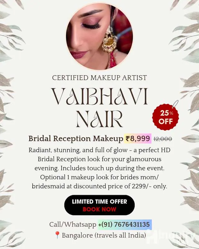 Vaibhavi Nair  Bridal Makeup Artist