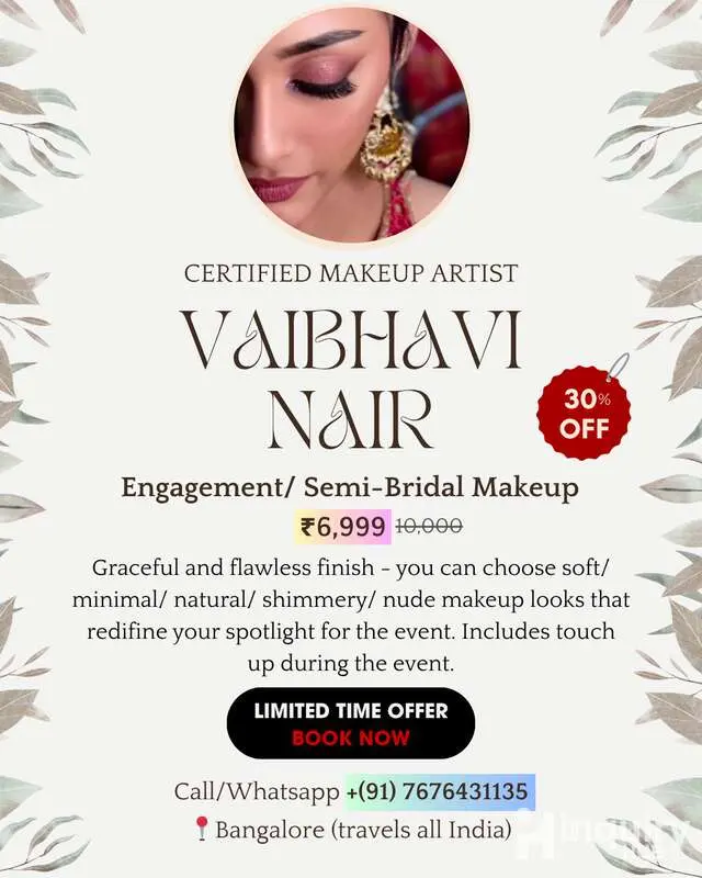 Vaibhavi Nair  Bridal Makeup Artist
