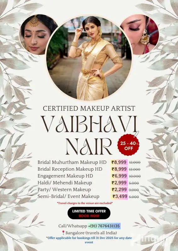 Vaibhavi Nair  Bridal Makeup Artist