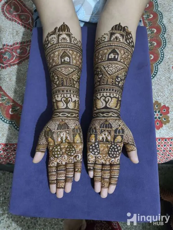 Rose Mehndi Art