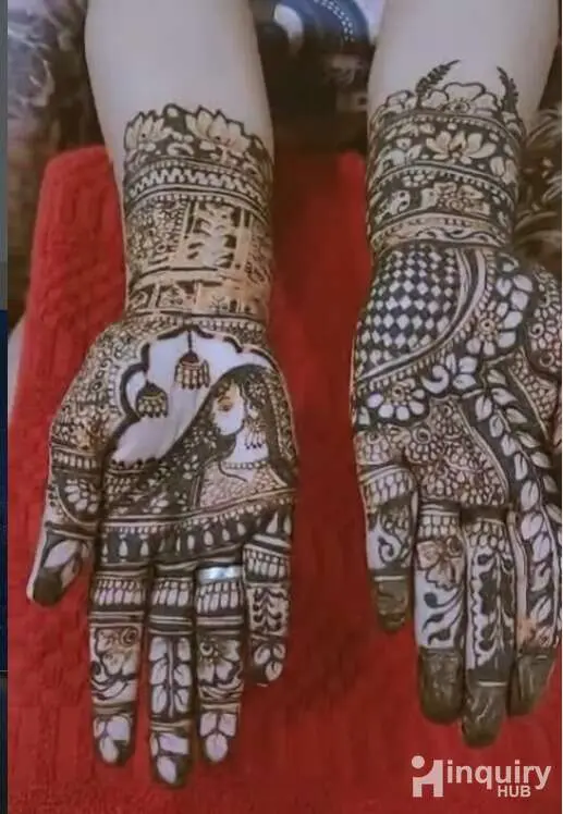 Golden Mehndi By Pooja