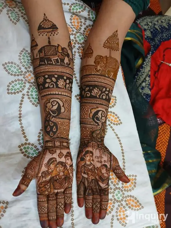 Ujjain Bhavi Mehndi Creation
